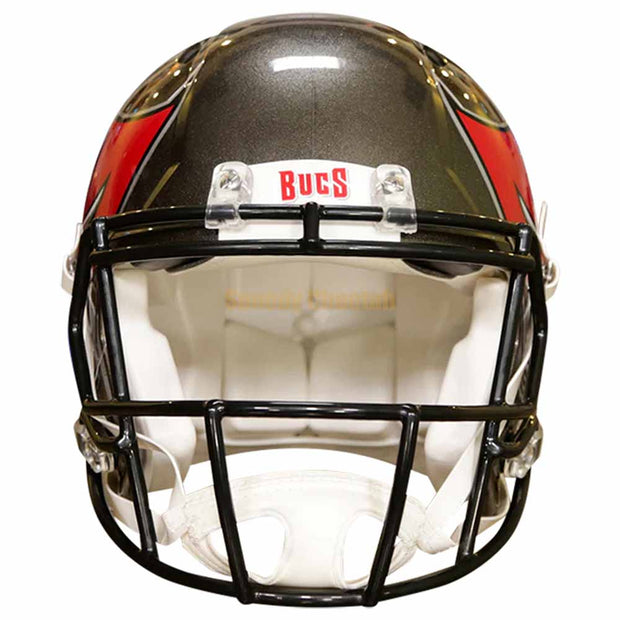 Tampa Bay Bucs Riddell Speed Authentic Helmet Front View