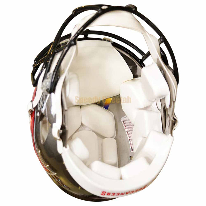 Tampa Bay Bucs Riddell Speed Authentic Helmet Inside View