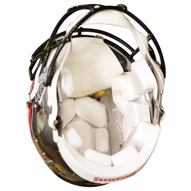 Tampa Bay Bucs Riddell Speed Authentic Helmet Inside View