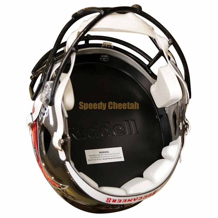 Tampa Bay Bucs Riddell Speed Replica Helmet Inside View