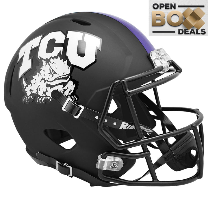 TCU Horned Frogs Riddell Speed Replica Helmet - Black - OPEN BOX