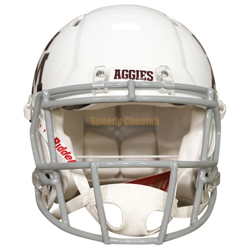 authentic texas a&m football helmet Texas A&M Aggies White Riddell Revolution Speed Authentic Helmet, One Size