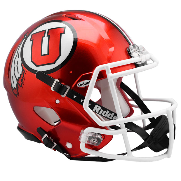 Utah Utes Riddell Speed Authentic Helmet - Radiant Red
