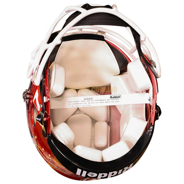 Utah Utes Riddell Speed Authentic Helmet - Radiant Red