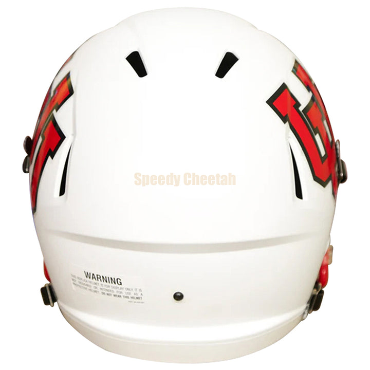 Utah Utes Riddell Speed Replica Helmet - Throwback White UU