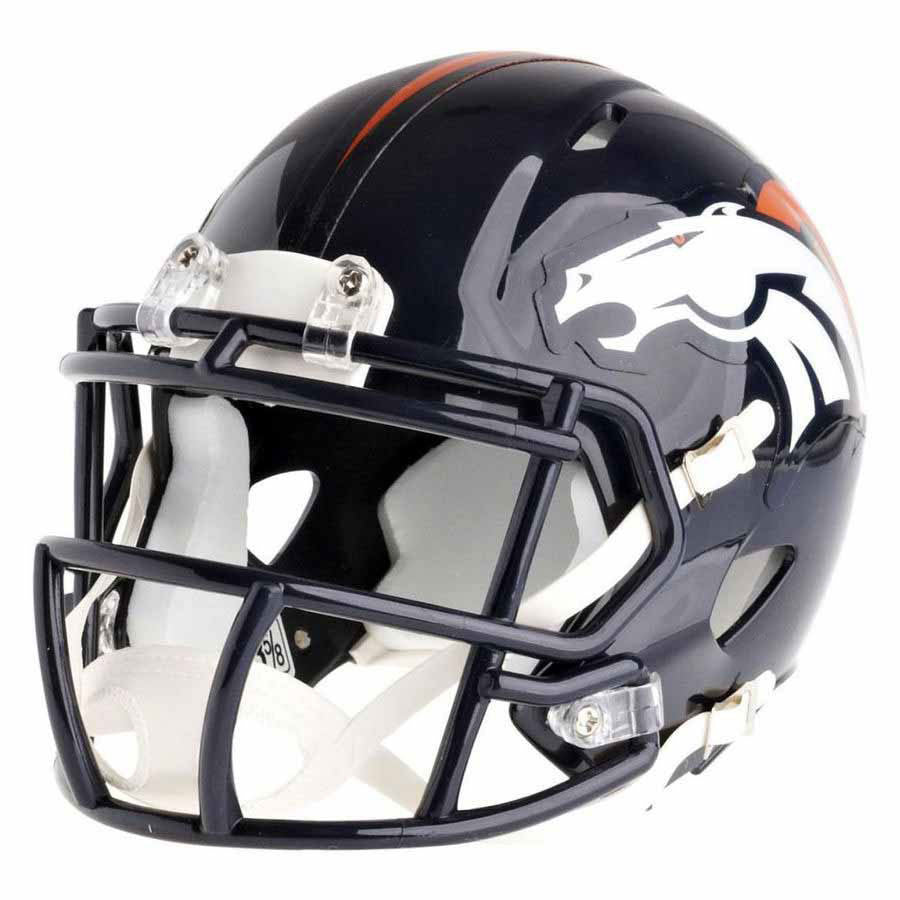 Riddell Throwback Mini Football Helmet – Denver Broncos 1975-96 Edition, NFL Licensed