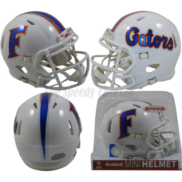 Florida Gators White Riddell Speed Mini Football Helmet