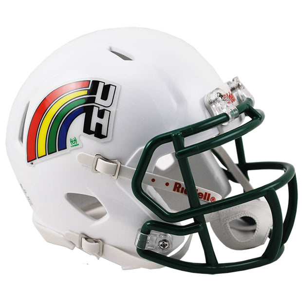 Hawaii Rainbow Warriors Retro Riddell Speed Mini Football Helmet