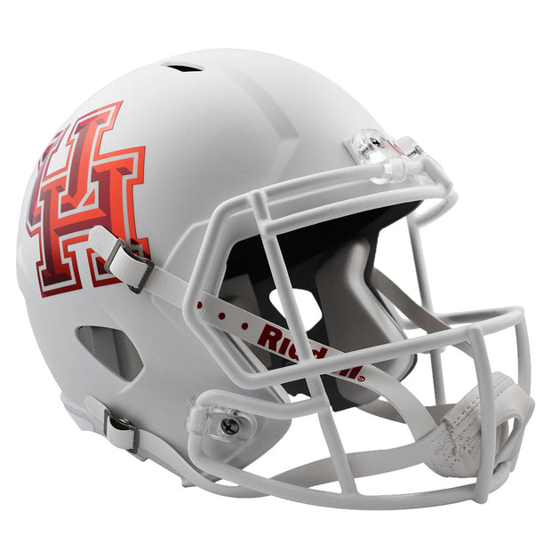 Houston Cougars White Riddell Speed Full Size Replica Football Helmet