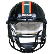 Miami Hurricanes Black Riddell Speed Authentic Football Helmet