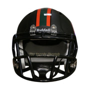 Miami Hurricanes Black Riddell Speed Mini Football Helmet