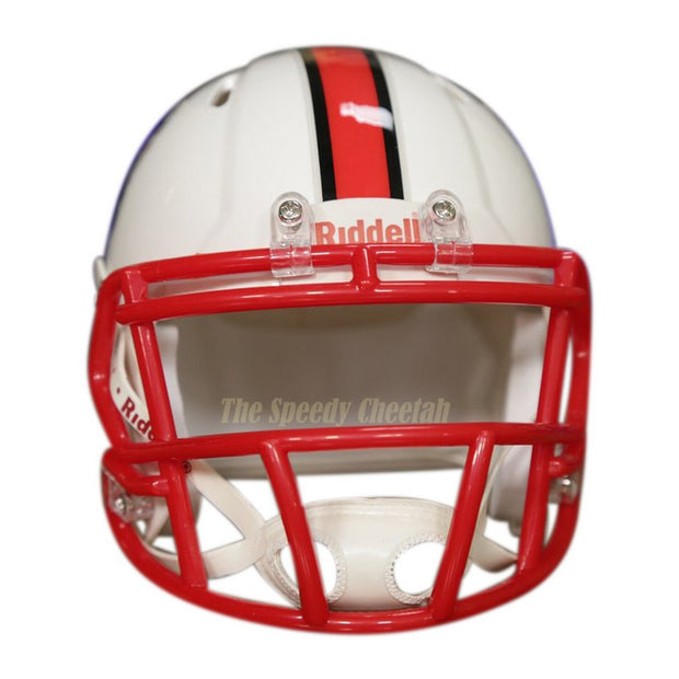 NC State Wolfpack Riddell Speed Mini Helmet - White Tuffy