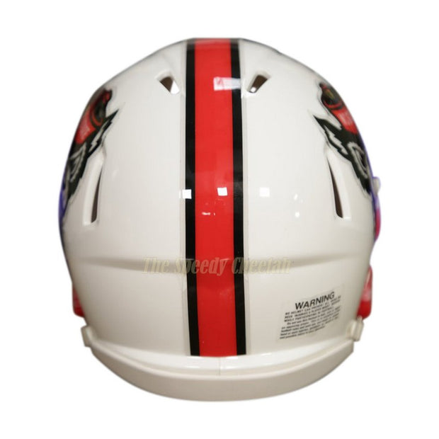 NC State Wolfpack Riddell Speed Mini Helmet - White Tuffy