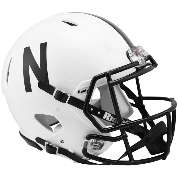 Nebraska Cornhuskers Blackout Riddell Speed Authentic Football Helmet