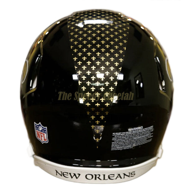 New Orleans Saints Black Alternate Authentic Football Helmet