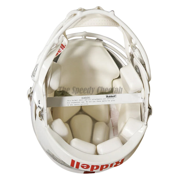 Ole Miss Rebels White Riddell Speed Authentic Football Helmet