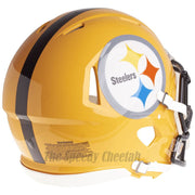 Pittsburgh Steelers Gold Riddell Throwback Authentic Football Helmet