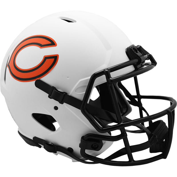 Chicago Bears White Lunar Eclipse Speed Authentic Football Helmet