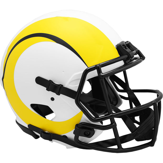 LA Rams White Lunar Eclipse Speed Authentic Football Helmet