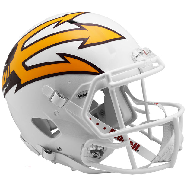 ASU Sun Devils White Metallic 85 Riddell Speed Authentic Football Helmet