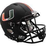 Miami Hurricanes Black Riddell Speed Authentic Football Helmet