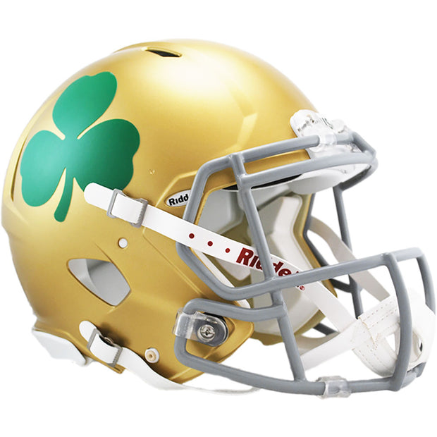 Notre Dame Fighting Irish Shamrock Riddell Speed Authentic Football Helmet