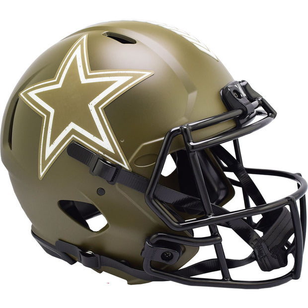 Dallas Cowboys Riddell Salute To Service Authentic Football Helmet