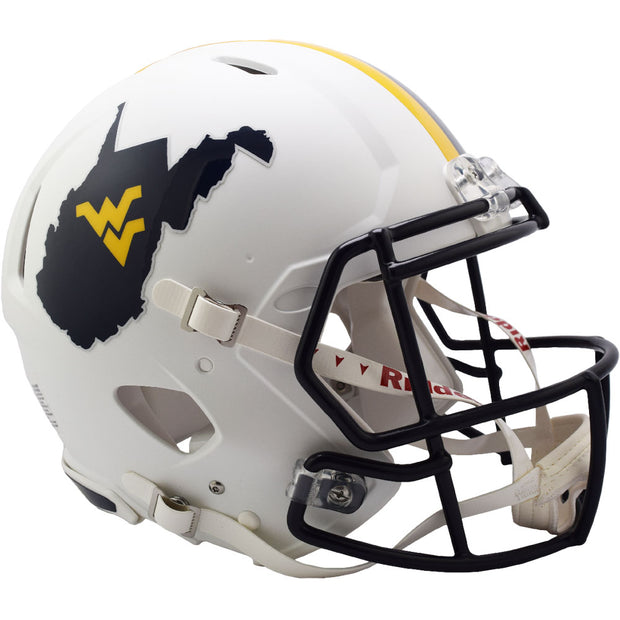 West Virginia Mountaineers Backyard Brawl Riddell Speed Authentic Football Helmet