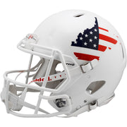 West Virginia Mountaineers Stars & Stripes Riddell Speed Authentic Football Helmet