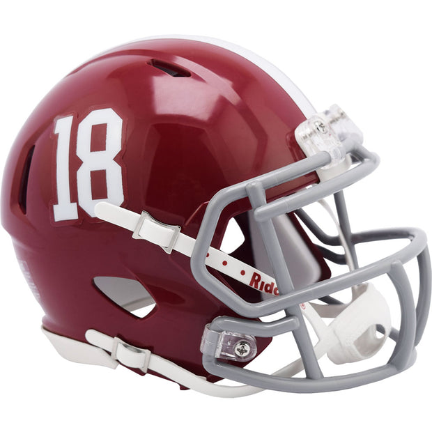 Alabama Crimson Tide 18 Riddell Speed Mini Football Helmet