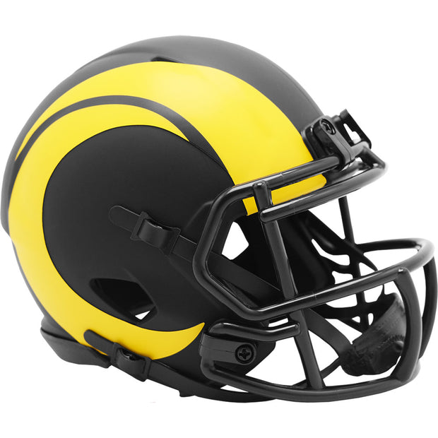 LA Rams Riddell Black Eclipse Mini Football Helmet