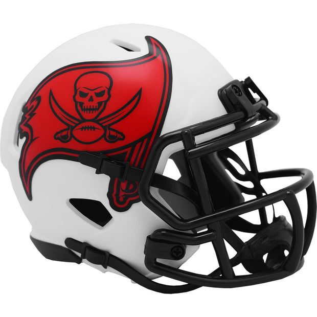 Tampa Bay Bucs Riddell White Lunar Eclipse Mini Football Helmet