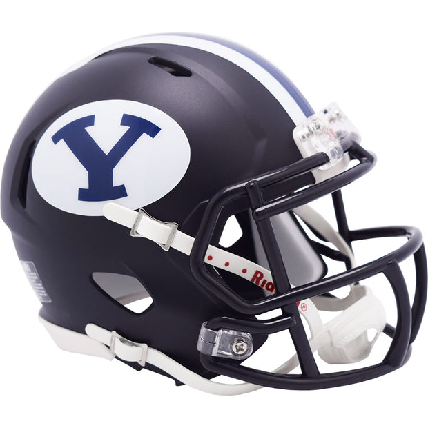 BYU Cougars Navy Riddell Speed Mini Football Helmet