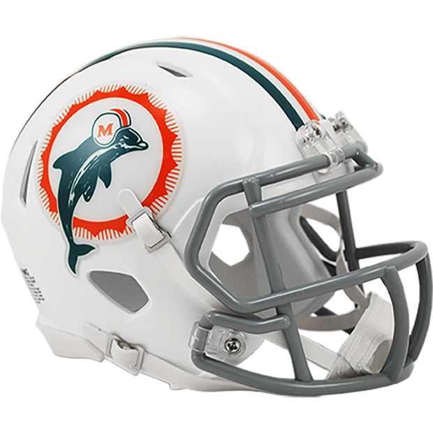 Miami Dolphins 1972 Riddell Throwback Mini Football Helmet