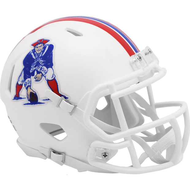 New England Patriots 1982-89 Riddell Throwback Mini Football Helmet