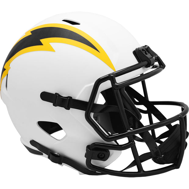 LA Chargers Riddell White Lunar Eclipse Replica Football Helmet