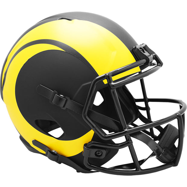 LA Rams Riddell Black Eclipse Replica Football Helmet
