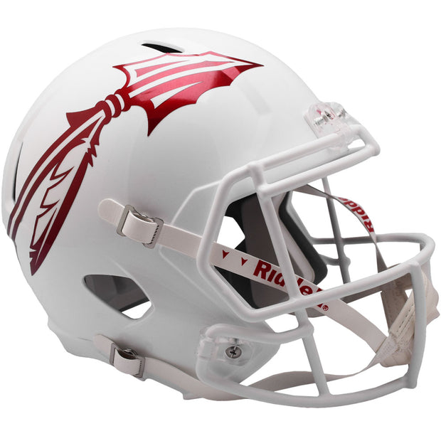 FSU Seminoles White Riddell Speed Full Size Replica Football Helmet