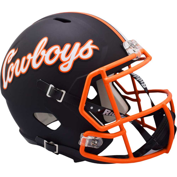 Oklahoma State Cowboys Black Riddell Speed Replica Football Helmet