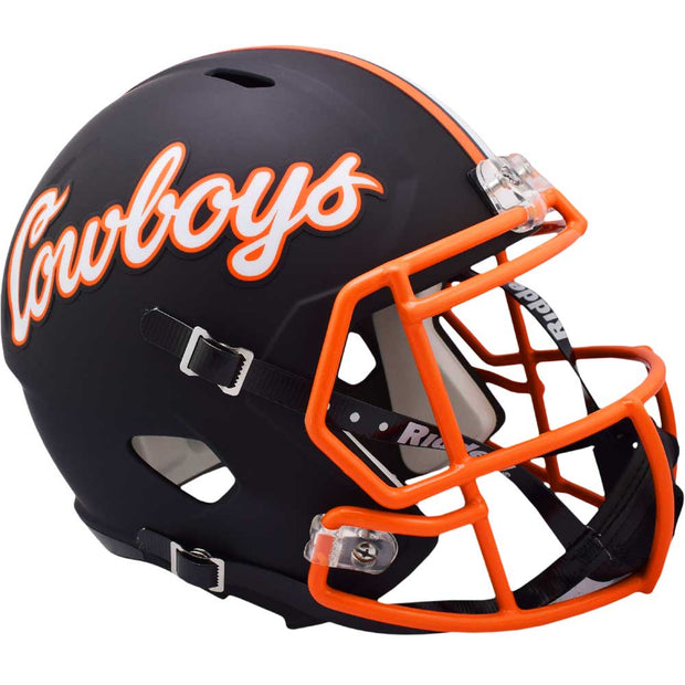 Oklahoma State Cowboys Black Riddell Speed Replica Football Helmet
