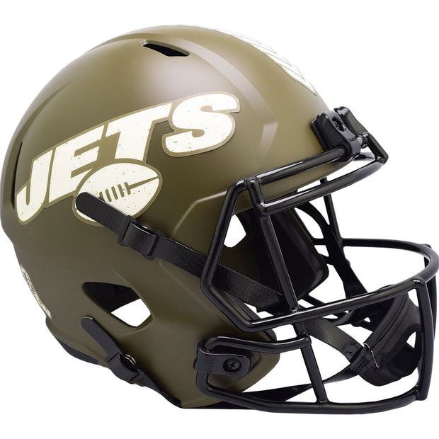 New York Jets Riddell Salute To Service Replica Football Helmet