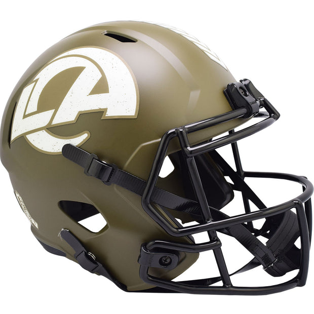 LA Rams Riddell Salute To Service Replica Football Helmet