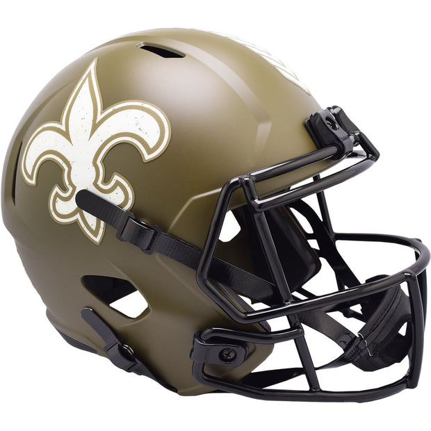 New Orleans Saints Riddell Salute To Service Replica Football Helmet