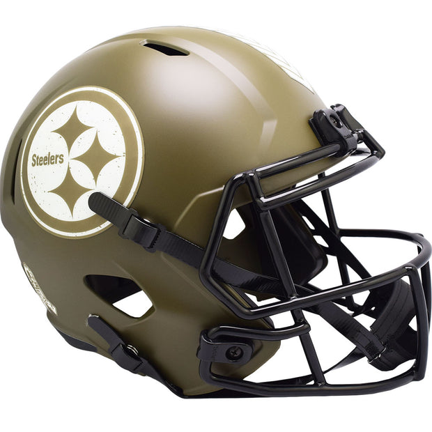 Pittsburgh Steelers Riddell Salute To Service Replica Football Helmet