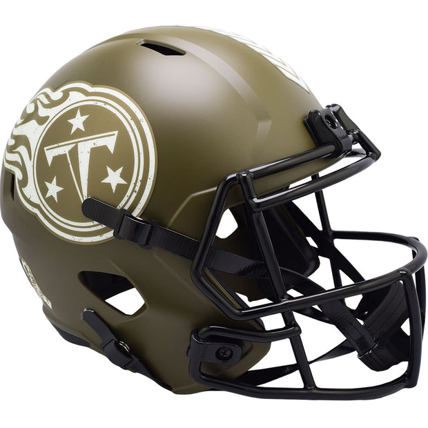 Tennessee Titans Riddell Salute To Service Replica Football Helmet