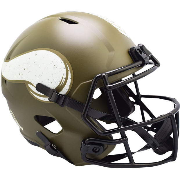 Minnesota Vikings Riddell Salute To Service Replica Football Helmet