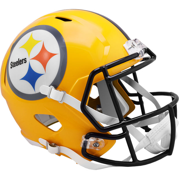Pittsburgh Steelers Gold Riddell Throwback Replica Football Helmet