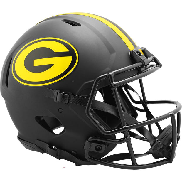Green Bay Packers Black Eclipse Speed Authentic Football Helmet