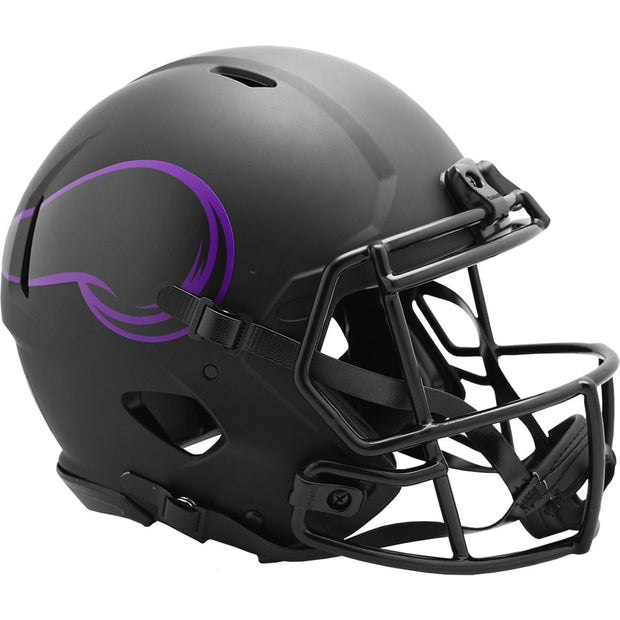 Minnesota Vikings Black Eclipse Speed Authentic Football Helmet