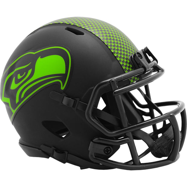 Seattle Seahawks Riddell Black Eclipse Mini Football Helmet